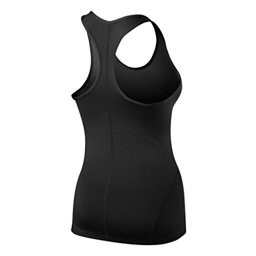 TCA Women's Pro Performance Base Layer Running Training Vest Tank Top - Black/Black M - Image 3