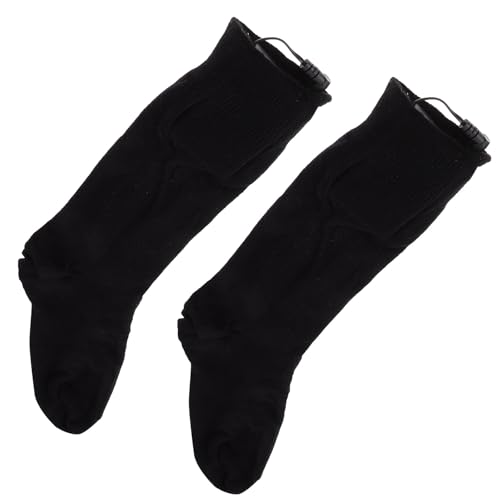 NOLITOY Calcetines Térmicos Eléctricos sin Batería Calcetines Calefactables Unisex de Algodón Doble Capa para Pies Cálidos Invierno Calentador Portátil y Elástico para Senderismo y Uso