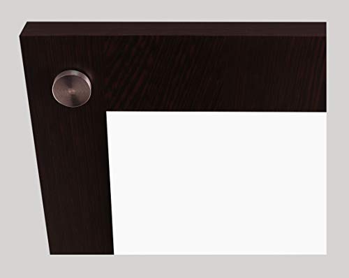 Image of Madhuran Engineered Wood Frameless Wall Mounted Mirrors (39.5X68 CM, Wenge) Bathroom Washbasin Toilet Organizer Dressing Table Cupboard Makeup Organisers