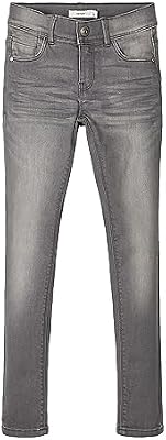 NAME IT Nkfpolly Skinny Jeans 1262-Ta Noos Pantaln, Light Grey Denim, 146 para Niñas