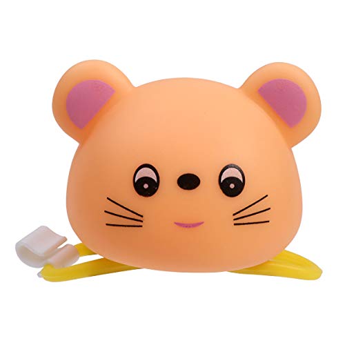 Abaodam Mountain Road Bike Squeeze Horn Children Honker Helmet LightÂ Bicycle Accessories (Little Mouse, Orange)