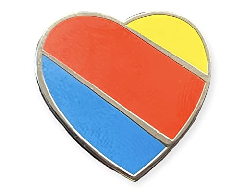 SOUTHWEST AIRLINES LAPEL TACK PIN CLASSIC LOGO GIFT COLLECTIBLE 25mm x 23mm