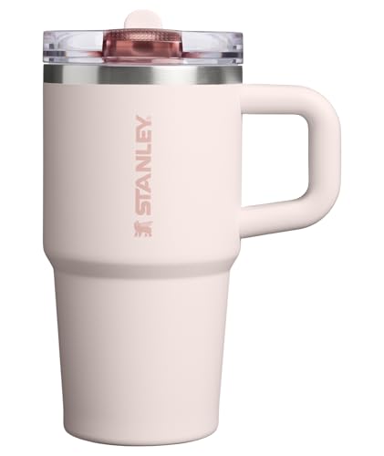 Image of STANLEY Quencher ProTour Flip Straw Tumbler with Leakproof Lid 20 oz | Built-In Straw & Handle | Cupholder Compatible for Travel | Insulated Stainless Steel Cup | BPA-Free | Rose Quartz
