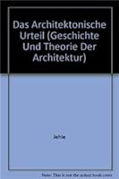 Das Architektonische Urteil 3764311789 Book Cover