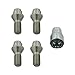 Produktbild febi bilstein 27054 1 Satz Radschrauben abschließbar M14 x 1,5x25 SW17 / 19mm Kegelbund