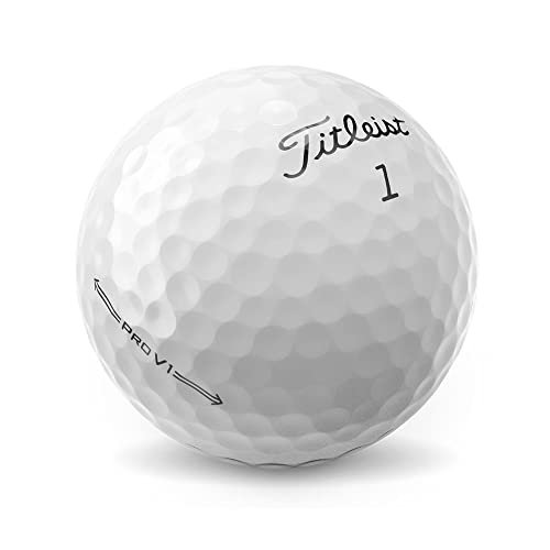 Titleist-Pro-V1-Bolas-DE-Golf-Adultos-Unisex-Blanco-1234