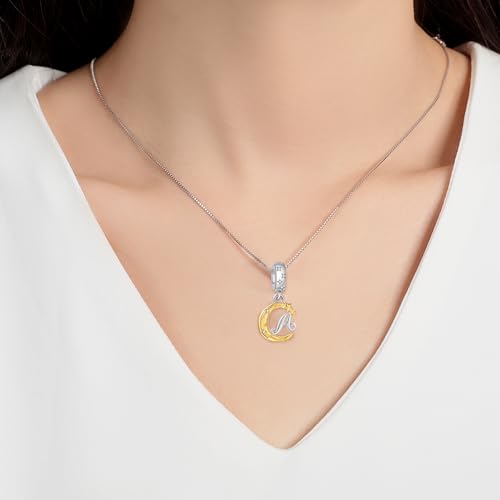 925 Sterling Silver Letter Charms fit Pandora Charms Bracelets fit Women Christmas Birthday Gift3