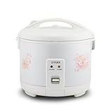 Tiger JNP-1000-LF 5.5 Cup Capacity White Rice Cooker with Non-Stick Inner Pot, Retractable Power...
