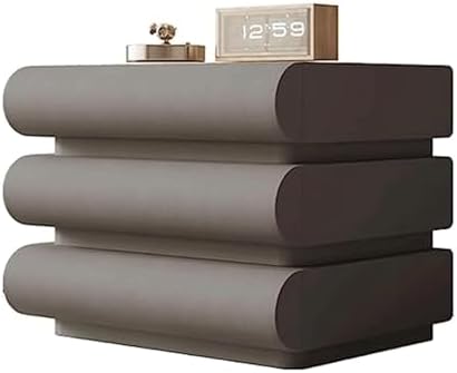Modern Black Wood & Leather Nightstand - 2/3 Drawer Floor-Standing Bedside Table for Small Spaces, Stylish Home Storage Solution, Ideal for Bedroom & Living Room