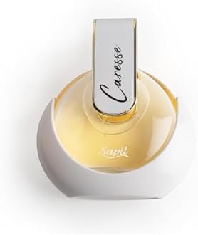 Sapil Caresse Eau de Parfum for Women – Long Lasting Musky Floral Perfume | Powdery Musk, Iris, Vanilla & White Floral Notes | Soft Clean Feminine Fragrance | 2.7 oz / 80ml