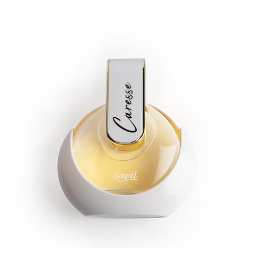 Sapil Caresse Eau de Parfum for Women – Long Lasting Musky Floral Perfume | Powdery Musk, Iris, Vanilla & White Floral Notes | Soft Clean Feminine Fragrance | 2.7 oz / 80ml