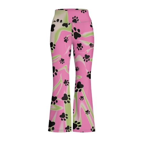 Hawapod Girls Bell Bottoms Fit High Waisted Butt Lift Yoga Pants Flare Comfortable Stylish Yoga Dance Flare Leggings Pants