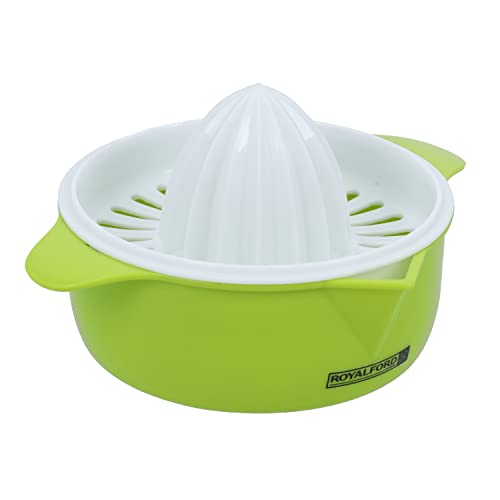 Royalford Multi Functional Squeezer Specially Designed Strainer Rf10327 Portable Manual Juicer Perfect For Orange & Lemon Stylish Design Durable Pp Material