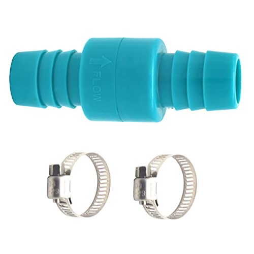 3/4 inch Check Valve, Marine Boat Bilge Pump Hose in-line one way, Non Return