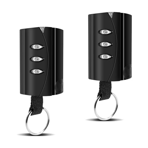 2Pcs Mando Garaje Universal 433,92 MHz, Clonador Compatible con PUJOL VARIO BLACK, MARS y OCEAN, Mando Puerta Garaje Universal, Mandos Puertas Automáticas, 3 Canales, Fácil de Programar