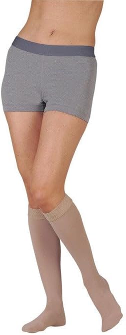 Juzo 3512 Dynamic (Varin) Soft Open Toe Max Knee Highs w/Sili Band - 30-40mmHg Max Short