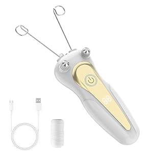 VOSSOT Epilierer Damen, Damen Gesichts-Haar-Entferner, Ele... Gesichtshaar-Entferner, USB Gesicht Epilierer Damen Epilierer mit LED, Gesichtshaarentferner für Frauen, Gesicht Massager, Hair Shaver
