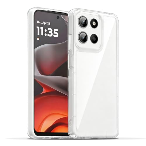 Image of Case for Motorola Moto G15 /G15 Power /G17 /G17 Power, Military Grade Drop Protection Phone Case, Yellowing Resistant, Anti-Scratch Hard PC Back, Shockproof Ultra-Thin Protective Cover, Clear
