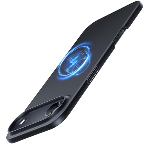 TORRAS Ultra Dünn für iPhone Air Hülle für MagSafe [Nr. 1 Magnetkraft] Handyhülle iPhone 17 Air Case Stoßfest Kratzfest (Samtiger Griff & Elegantes Aussehen) Slim Hülle Schwarz