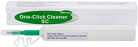 SC/FC/ST Fiber Optic Cleaning Pen for 2.5mm ferrules - Field Tested with Over 800 One Click Cleans per Pen