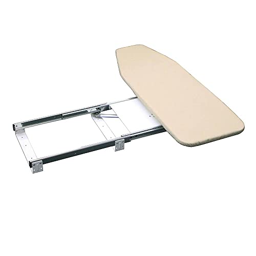 XIAOLIN Soft Closing Retractable Folding Iron Board Wall Mounted Space-Saving 180° Swivel Heavy Duty Ironing Board For Home Laundry Room