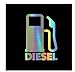 MDGCYDR Autoaufkleber 8,5 X 11,5 cm 3D Diesel Nur Kraftstoffaufkleber Auf Dem Auto Lustige Aufkleber Und Abziehbilder Vinyl Auto Styling