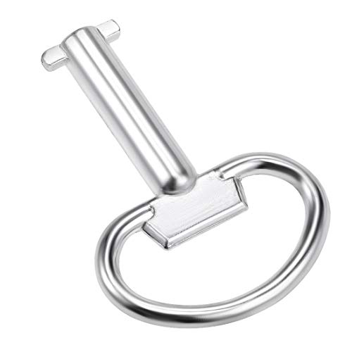 sourcing map Schaltschrankschlüssel Zinklegierung Wasserzählerkasten Sicherheitsschlüssel Schlitz, 5St