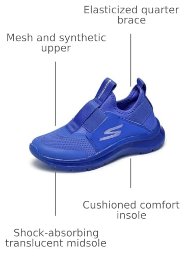 Image of Skechers Boys Skech Fast Ice | Casual, Laceless Slip-On, Cushioned Insole, Lightweight, Translucent Outsole