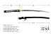 Handmade Sword - Fully Functional Samurai Wakizashi Sword, 1045 Carbon Steel, Hand Forged Heat Tempered, Full Tang, Sharp, Brass Musashi Tsuba, Black Scabbard