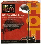 Hot & Hotter Professional Turbo 2000 Ceramic Stand Dryer #5825,Adjustable bonnet, removable air filter, filter, diffuser, salon, air vents, professional salon tool