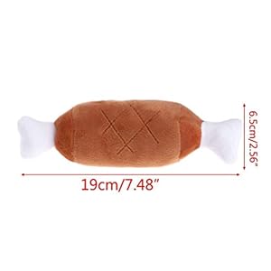 Seis 2pack Chicken Leg Plush Toy Pet Squeaker Toy Dog Cat Chewing Toys for Small Medium Large Dog Pets 2pack  Cucciolini Doodles Seis 2pack chicken leg plush toy pet squeaker toy dog cat chewing toys for small medium large dog pets 2pack   cucciolini doodles