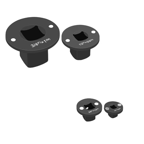 Adaptateurs de douilles compactes en acier au carbone lot de 4 pour machines
