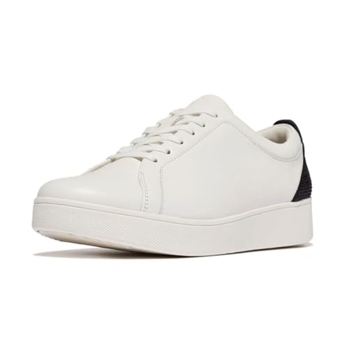 FitFlop Women's Rally Crystal-backtab Leather Trainers Sneaker2