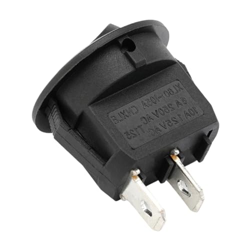 Interruptor redondo precableado para evitar soldaduras en salpicaderos de coche 5pzas 6
