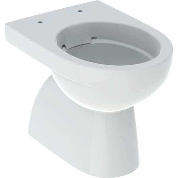 Geberit Renova Stand-WC Tiefspüler, Abgang vertikal, teilgeschlossene Form, Rimfree, 500.399.01.8, Farbe: Weiß