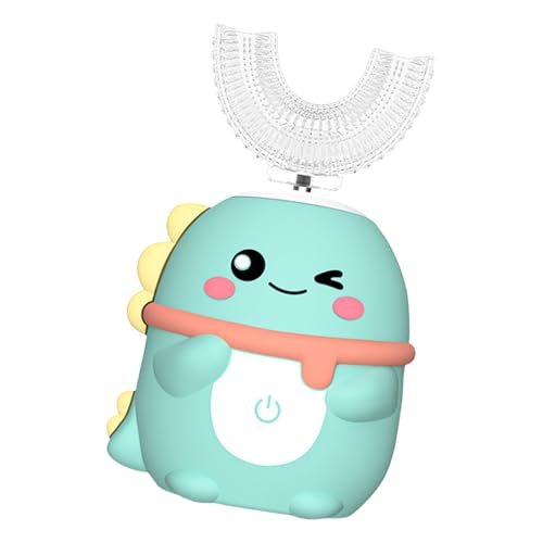 Cepillo Eléctrico En De U Para Niños | Limpieza Automática Con Función De Vibración Y Diseño De Dinosaurio Animado | Diseño De Dinosaurio Animado Para El Cuidado Bucal Diario Infantil Que Previene Car