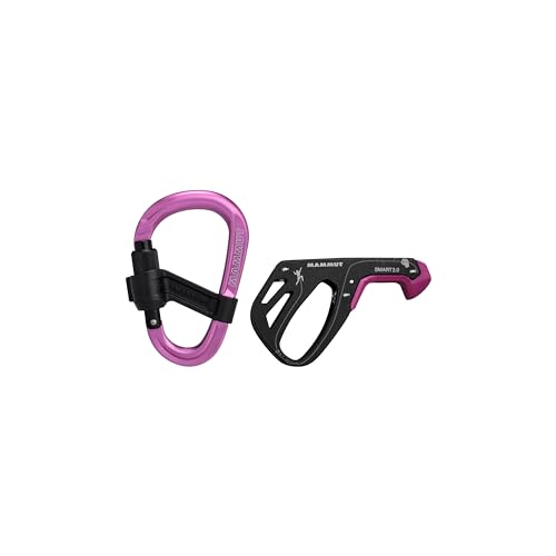 Mammut Smart 2.0 Belay Package | Sicherungsgerät und Karabiner Set, Zubehör zum Klettern | Pink, One Size