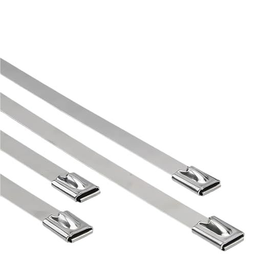 Collier de serrage acier inoxydable 7.9x200mm autobloquant pour câblage extérieur - 2
