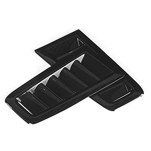 Saída de ar do capô, ventilação do capô frontal resistente ao calor para carro(Preto brilhante)
