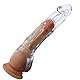 BDSMYOU Penishülle Penis Sleeve - Penis Verlängerung 65 mm,Penis Extender für Penis Vergrößern,Penismanschetten Dildo mit Hodenring Penisring für Zeit Verlängern,Sex Spielzeug für Männer Paare (200mm)