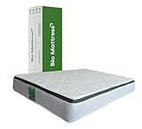 Bio Mattress Colchón Bamboo De Resortes con Memory Foam (Queen Size) - Certificado por Certipur con...