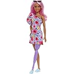Barbie Fashionista Vestido floral un hombro con pierna protésica Muñeca con pelo rosa y gafas, juguete a la moda +3 años (Mattel HBV21) 7 Barbie Fashionista Vestido floral un hombro con pierna protésica Muñeca con pelo rosa y gafas, juguete a la moda +3 años (Mattel HBV21)