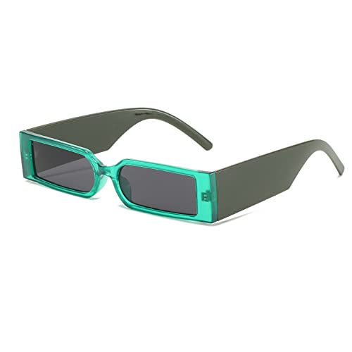 Image of 90s Retro Sunglasses Trendy Plastic Frame Small Rectangle Sunglasses Unisex Eyewear AZ9548