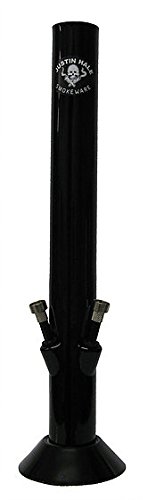 Justin Hale Bong Double Barrel Acryl Wasserpfeife schwarz 45 cm - 420QUEENZ Bong-Kollektion