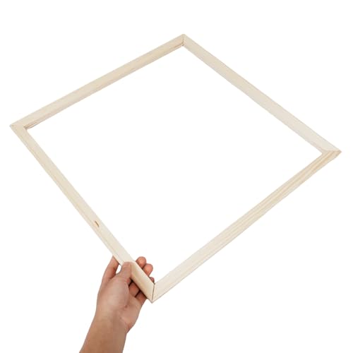 Marco de madera 50x50 para lienzo Homoyoyo con acabado rústico natural 5
