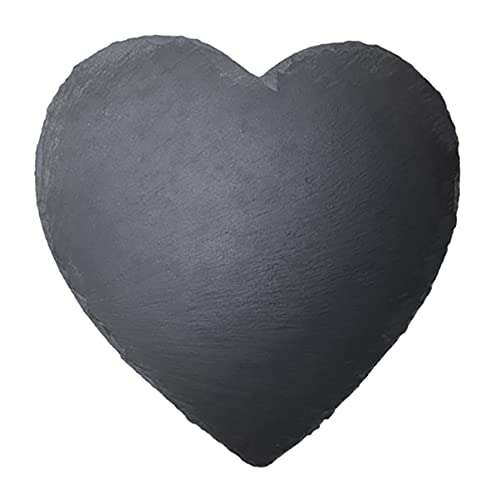 RORPOIR Heart Shaped Cheese Board Stone Tray 25x25cm for Dinner Parties Charcuterie