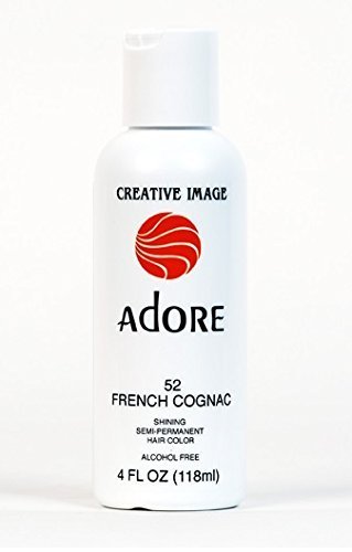 RINSE OUT SEMI-PERMANENT HAIR COLOUR FRENCH COGNAC(52) 118ML by Adore