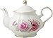 Jomop Pottery Teapot Cool Gift For Tea Lovers Handmade Ceramic Teapot (Rose)