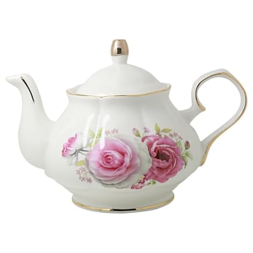 Jomop Teapot Handmade Ceramic Flowers (Rose)