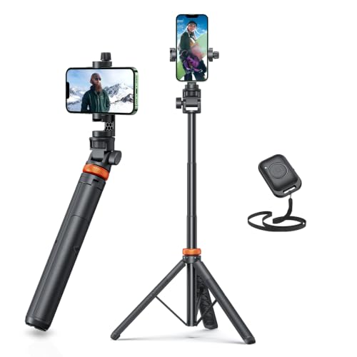 eucos Store EUCOS 62" Phone Tripod with Remote & Selfie Stick - Image 2